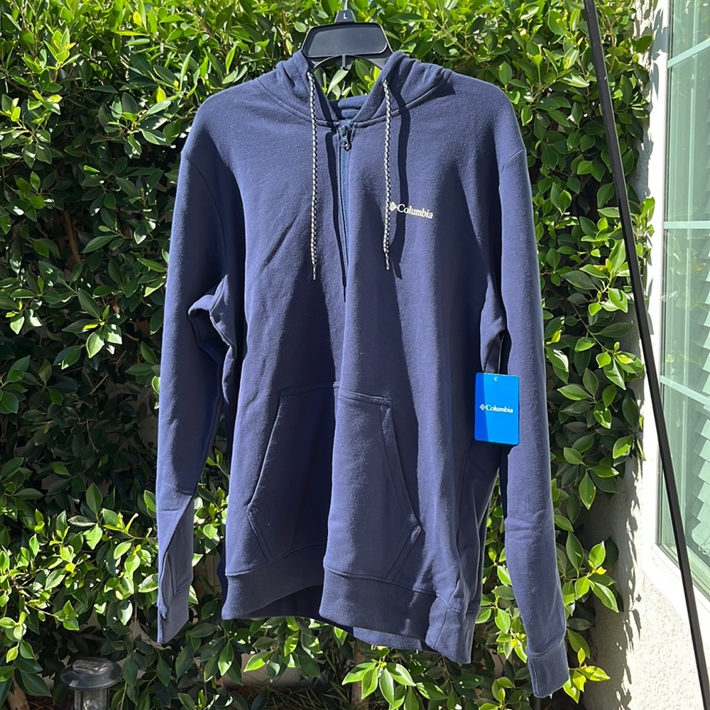 Blue Columbia Lightweight full zip hoodie.